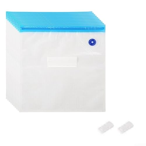 JGmotorfi 10 bolsas selladoras al vacío reutilizables para alimentos con 1 bomba de mano, kit de bolsa de vacío portátil, juego de bolsas de vacío, pinzas, carne, verduras, alimentos, almacenamiento