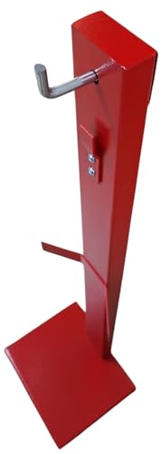 FERRETELIX® Soporte extintor con enganche plano y redondo valido para extintores de 6 kg ABC y 2 kg CO2