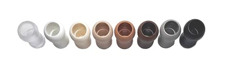 Image of Plastic Cord Tassel (Pull Cord /Cord Knobs /Drops Pull) for Blind /Shade- Clear, Grey, Brown, Black (5, Light Brown)