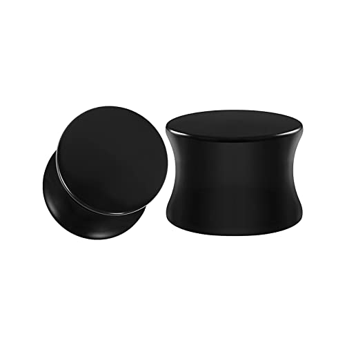 Mesnt Ohr Tunnel 12mm, 1 Paar Ohrpiercing Expander Flesh Ohr Tunnel Plug Piercing Schmuck, 1/2