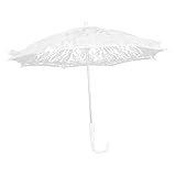Parapluie de mariée de mariage : 👰👰👰poignée ergonomique, facile et confortable à tenir et à saisir, et le parapluie est lisse à ouvrir et à fermer. il peut être un accessoire de prise de vue parfait vous souhaitez prendre des photos de robes de mariée vintage.