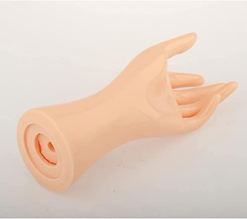 Joylern 1 Pair Mannequin Hand Model Ring Jewelry Display Holder Finger Hand Ornament Bracelet Necklace Ring Stand for Jewelry Display Holder Decoration - Skin Color