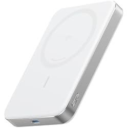 Anker MagGo Power Bank, Slim 10,000mAh Magnetic Battery Pack, Qi2 Certified 15W Ultra-Fast MagSafe Compatible Portable Charger, Ergonomic Design, for iPhone 12/13/14/15/16 Series, and More