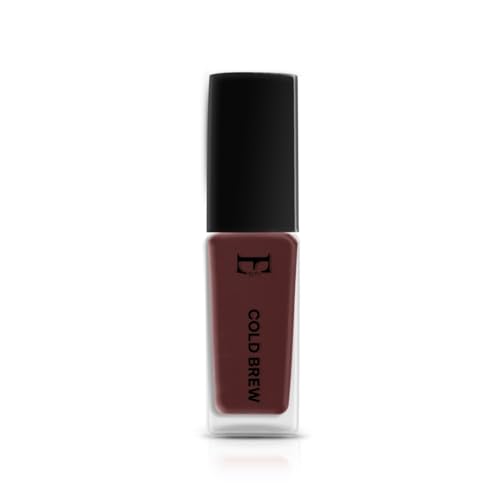 Image of COLD BREW Vegan Nail Polish Deep Brown Color | Long Lasting Chip Resistant Formula | Quick Dry Glossy Finish | Non Toxic & Cruelty Free Nail Paint for Women | 10 ml