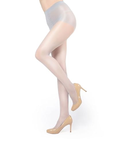 MeMoi Shimmer Sheer Pantyhose for Women Control Top Lightweight Nylons