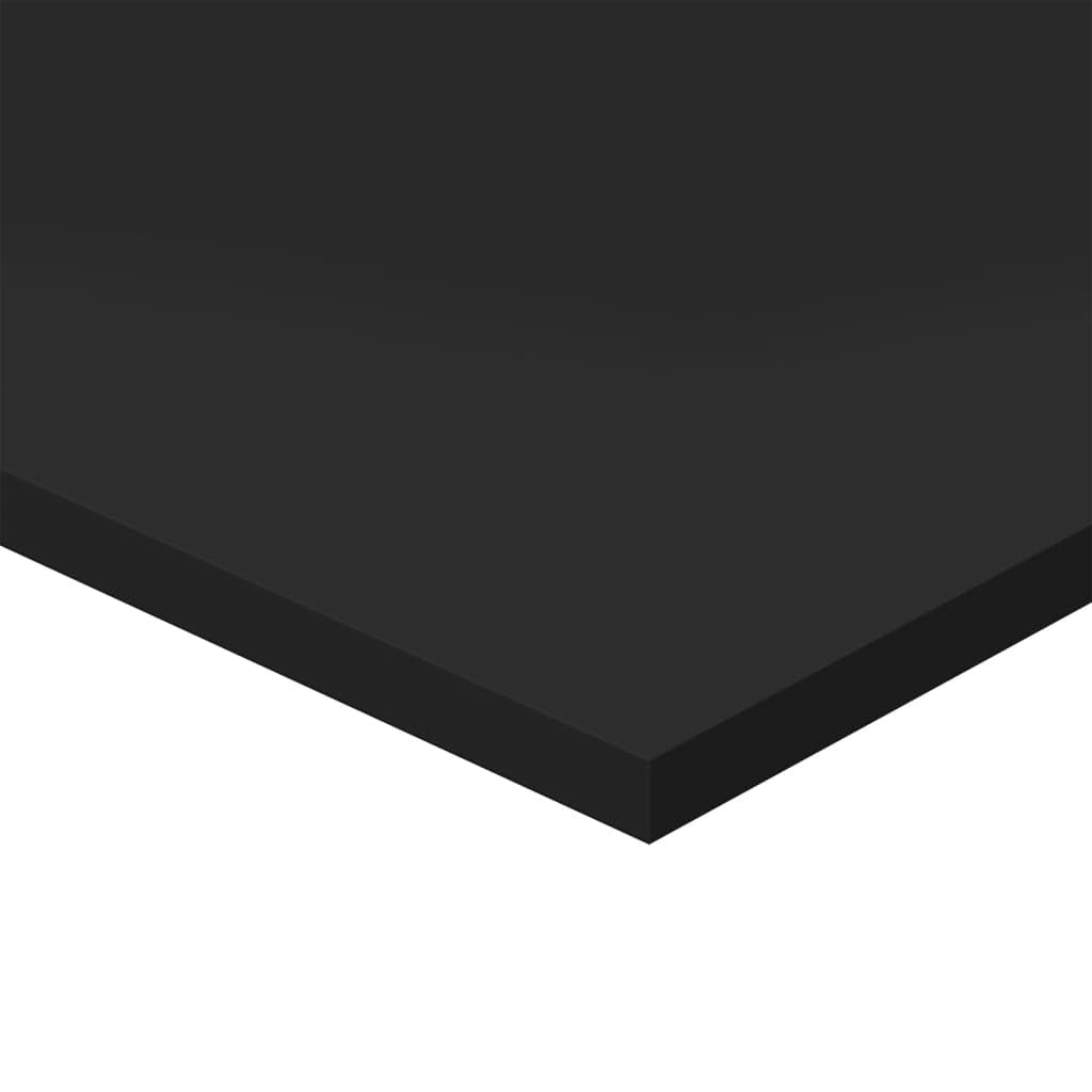 Mangloder Bücherregal Bretter 8 STK. Hochglanz Schwarz 40 x 40 x 1,5 cm Holzwerkstoff, modular, erweiterbar, für Regal System Wand Stand Buch Aufbewahrung im Wohnzimmer Büro