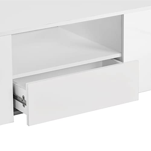 Table basse salon gain de place avec 2 tiroirs pour masquer le désordre - 8