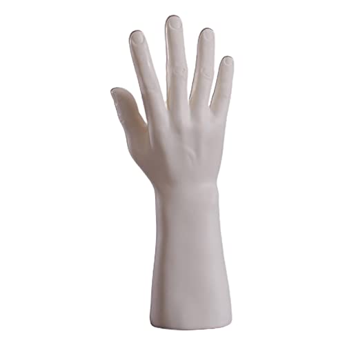 Tkidplw Male Hand Model Props Vinyls Hollow Matte Hard Men's Watch Rings Industrial Labor Insurance Gloves Male Props