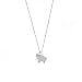 Boma Jewelry Sterling Silver Origami Elephant Necklace, 16 inches