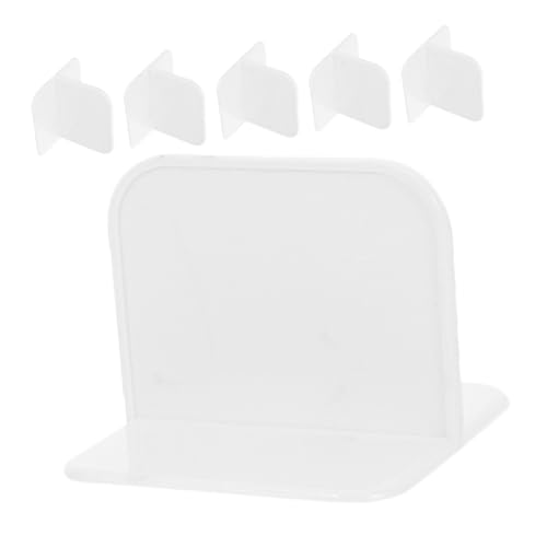 POPETPOP 6 Piezas Refuerzo de Valla Accesorio Pruebas Muro Soporte para Valla Anclajes de Pared para estantes Anclaje de Seguridad para Pared de tocador el plastico