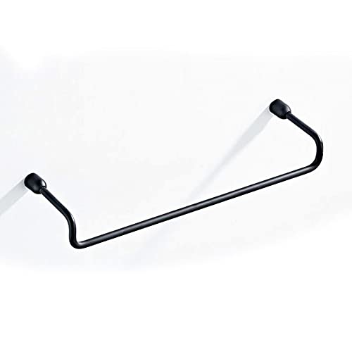 Porte-serviettes salle de bain mural chromé avec cintre douche