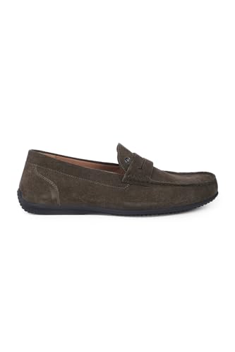 Image of Louis Philippe Men Leather Moccasin Shoe