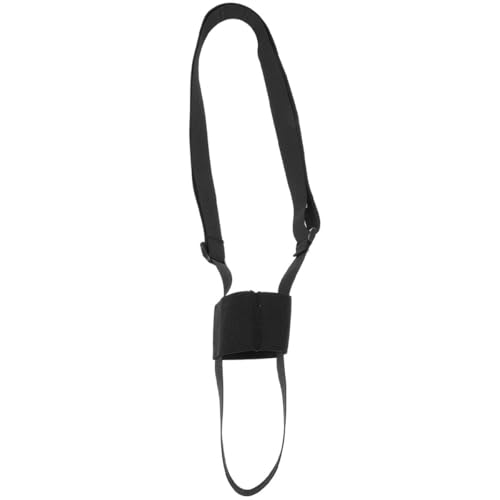 Homoyoyo Housse de Bouteille d'eau en Nylon Solide Sangle de Transport Réglable, Porte-Bouteille de Sport Léger et Portable pour Randonnée, Camping et Activités de Plein Air, Couleur Noire