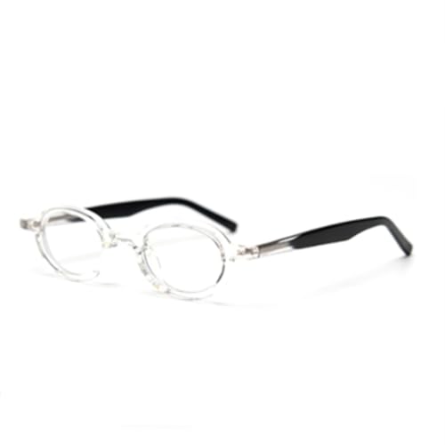 Lunettes ovales hommes TR90 finition léopard et design vintage chic