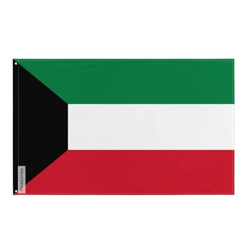 Drapeau du Koweït en polyester résistant pour intérieur et extérieur par Pixelforma