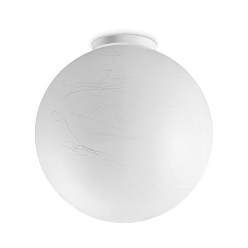CARTA Plafonnier Globe Blanc Ideal Lux 40cm pour éclairage intérieur de maison