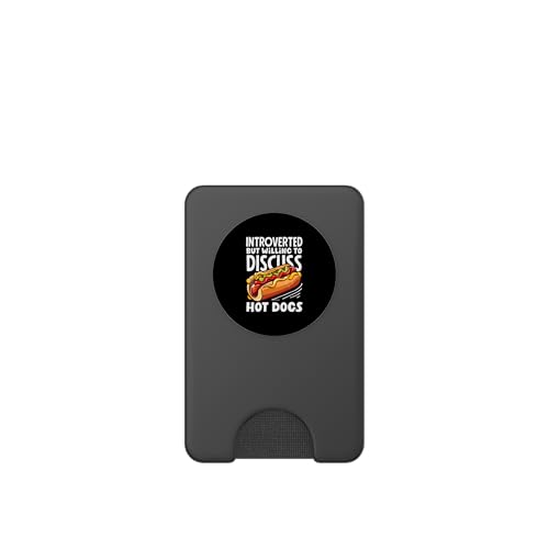 Introverted Discus Hot Dog Enthusiast Vibes PopSockets PopWallet pour MagSafe – vue 2