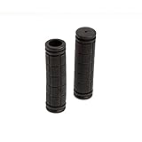 1 Pair Kids Bike Grips Anti-Slip Rubber Bike Handlebar Grips for BMX MTB Bicycle Mountain Bike Scooter Folding (Black)