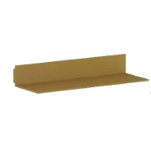 Étagères lumineuses LED en aluminium dorées 100x20cm, étagère murale salon moderne en fer