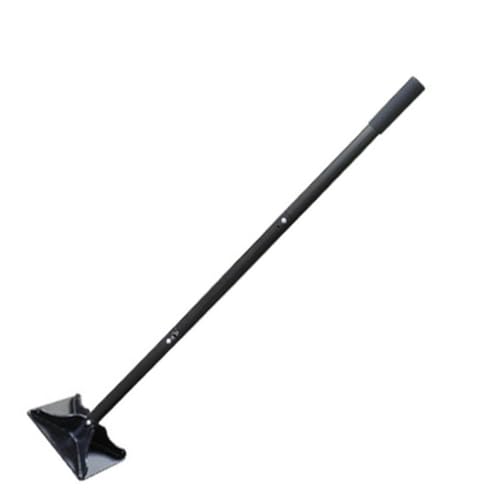 JoFistタンパー 転圧 スチール製タンパー 地固め道具 ランマー 120cmロングハンドル付き 20x20cm転圧ヘッド アスファルト舗装 砕石の転圧 整地作業に最適 ブラック (ブラック)