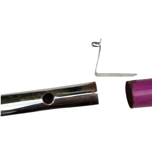 50PCS 8mm Schrapnell V-typ Snap Contractor Rohr Positionierung Schnalle Feder Stück Stahl Marmor Zelt Zubehör