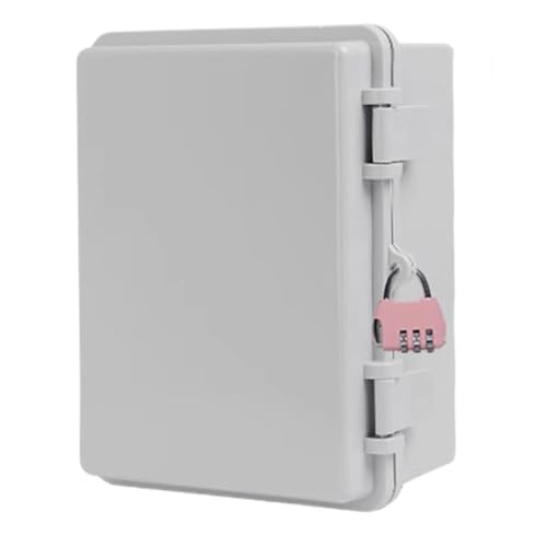Upgrades Safe Lockable Outdoor Power Enclosures Water Resistant Weatherproof Power Outlet Cover for Garden Wall Mounting Strong 