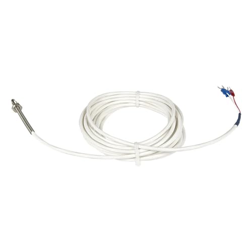 Sensor RTD PT100 M6 Clase A FTARB02 con cable FEP de 5 metros para control térmico de tornillo 3