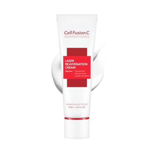 Cell Fusion C Laser Rejuvenation Cream, Retinol, Bakuchiol & 5 Peptides, Wrinkles, Fine Lines, Dry Skin, Moisturizer for Youthful Complextion, 1.69 fl.oz
