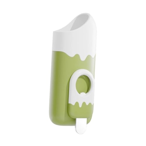 PawwJoy Organizador de Almacenamiento con Abridor de Botellas para Refrigerador, Cafetería y Cocina, Cesta Individual para Cubiertos- Verde