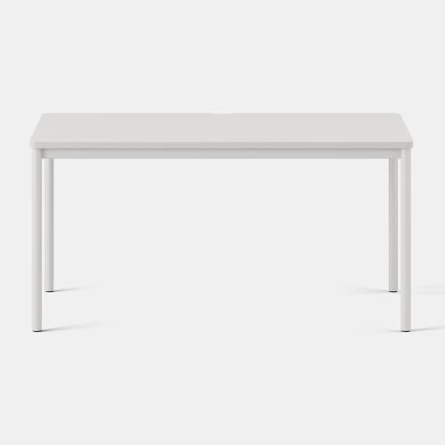 Image of Branch Daily Desk, Functional at Home Office Desk with Effortless Assembly | Timeless Design, Rounded Corners, and Built-in Cable Notch, 58 inch W x 27 inch H x 24 inch D, White