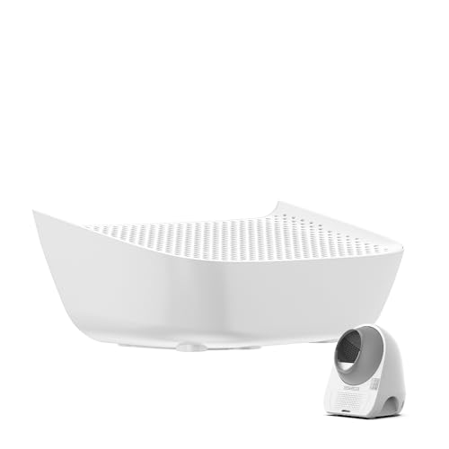 CATLINK Ramp, Compatible with All Catlink Self Cleaning Cat Litter Box, Easy Entry for Elder Cats, Kitten and Cats with Limited Mobility, Traps Mess from Box and Paws (White)