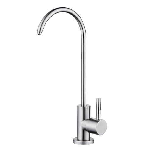 Filtre robinet cuisine col de cygne acier inoxydable brossé eau pure maison