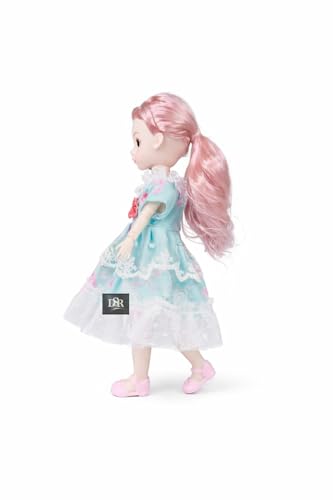 Image of DSR 30 cm Baby Doll with Movable Joints | Cute Princess Doll for Kids | Pack of 1 (Sky)