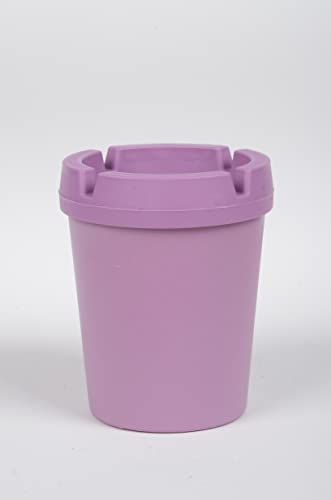 By Erbas Colored Ashtrays for Cigarettes 6 Color, odor proof,Outdoor Ashtrays for Cigarettes,Home Ashtrays, Outdoor Ashtrays for Patio with Lid,for Car,Plastic Ashtrays, for Garden Ash tray (Purple)