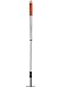BLACK+DECKER Gartenrechen 5-Zahn - Verstellbar von 66 bis 100 cm - Karbonstahl, Fiberglas und PVC - Orange/Schwarz