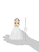Mopec Figura Comunión Niña Vestido Largo y Corona Flores, Poliresina, Blanco, 9.5x10.5x16.5...