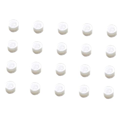 CIMAXIC Guitar Fretboard Inlay Dots 3mm Fret Markers Guitar Dot Markers Comfortable Feel White Color 20pcs Pack