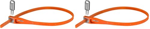 Hiplok Z LOK Twin Pack, Brida de seguridad multifunción, Unisex, RED, 40 cm de perímetro (Paquete de 2)