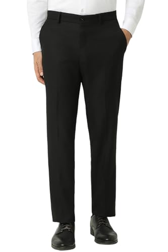 Image of Van Heusen Men Mid Rise Regular Fit Pants