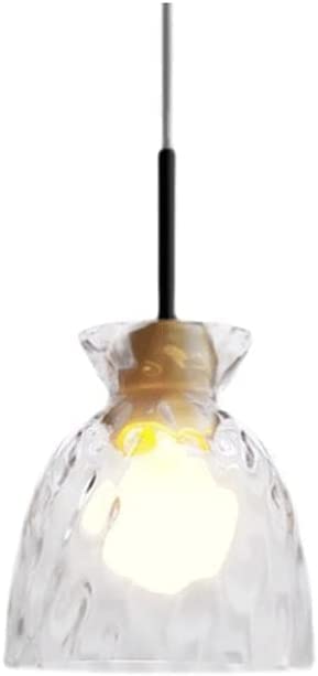 Lustre en bois massif et verre texturé au design japonais épuré