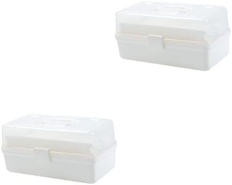 2 pcs dressing table first aid kit travel medication first aid container portable Survive health box first aid household plastic storage boxes clear container toolbox travel