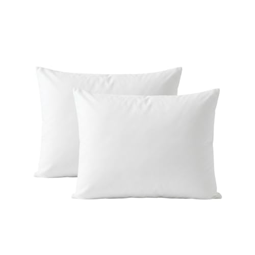 Anti-Bug and Waterproof Zipped Pillow Protector Pack of 2 - Soft and Comfortable Pillowcase Protectors - Ant-Allergy and Breathable Pillow Cover. (2 x Anti-Bug-Zipped)