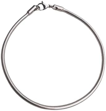 Pulseira Corrente Rabo De Rato De Aço Inoxidável Cirugico Antiale...