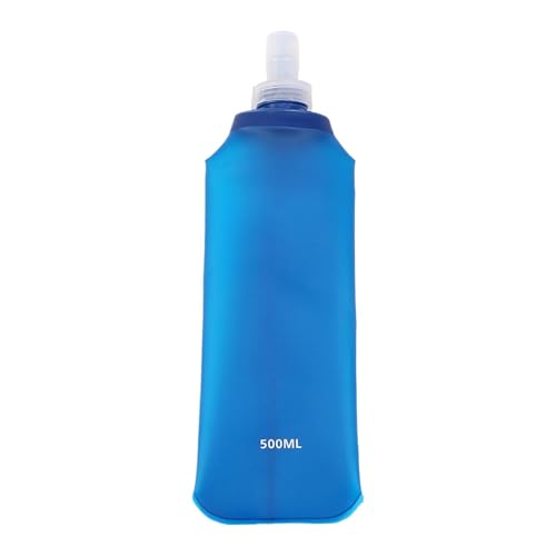 Botella de agua plegable, taza de hidratación de acceso rápido que ahorra espacio, botella de agua plegable suave para fitness, para corredores, ciclistas, viajeros, adultos, correr, gimnasio