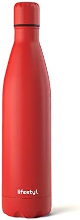 Lifestyl Stainless Steel Water Bottle | 24 Hrs Cold & 12 Hrs Hot| Thermoshield Technology Vacuum Insulated Metal Water Bottles, Leak-Proof Drinks Bottle for Sports, Gym, Yoga, Cycling (1000 ml, Black)