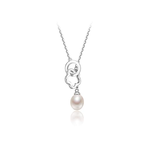 Pendentif perle blanche de culture et chaîne argent S925 pour sublimer vos tenues