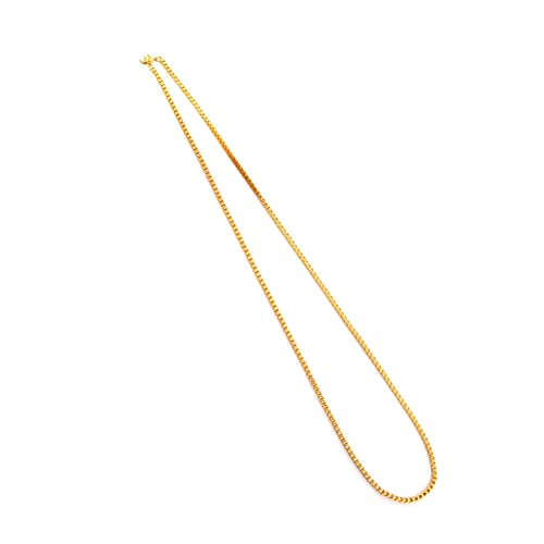 Chaîne en acier inoxydable or cadeau idéal homme collier box chain de 75 cm