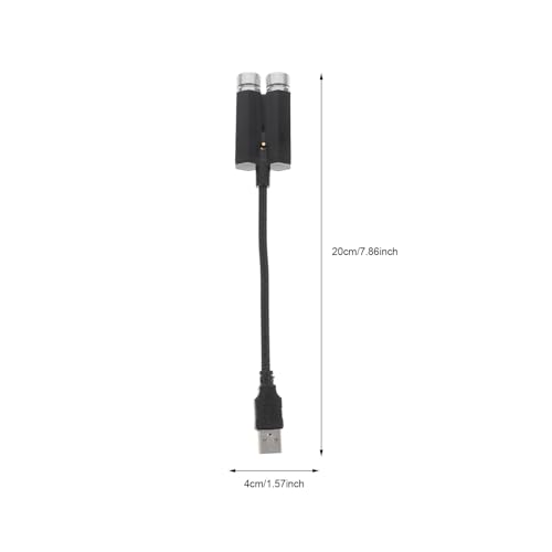 Proyector de estrellas luz nocturna USB para coche con rotación de aluminio 2