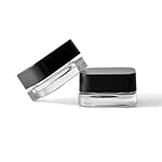 250 Pack Packlahoma 9ml Glass Cube Jars with Black Lids, Refillable Cosmetic Containers - Image 4