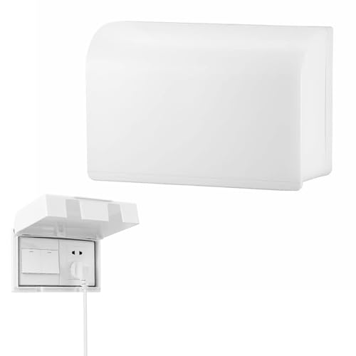 Plug Socket Covers UK,1 PCS Plug Socket Covers,Socket Covers Plug Covers for Sockets UK,Childproof Double Socket Cover,Universal Plug Socket Cover,Switch Protector Box for Home Baby Pet Safety